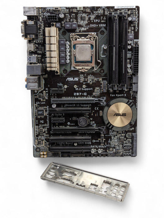 ASUS Z97-C with Intel Core i7-4790 @ 3.60GHz, 16GB, M.2 NVMe Support  Q-