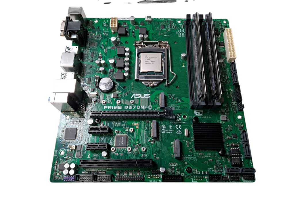 Asus Prime Q370M-C | Intel i7-9700 | 16GB DDR4 2400 MHz | Motherboard Combo READ