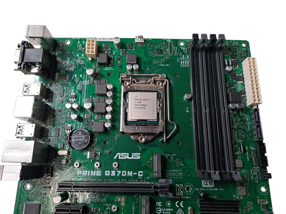 Asus Prime Q370M-C | Intel i7-9700 | No RAM/HDD