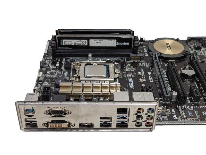 ASUS Z97-C with Intel Core i7-4790 @ 3.60GHz, 16GB, M.2 NVMe Support  Q-