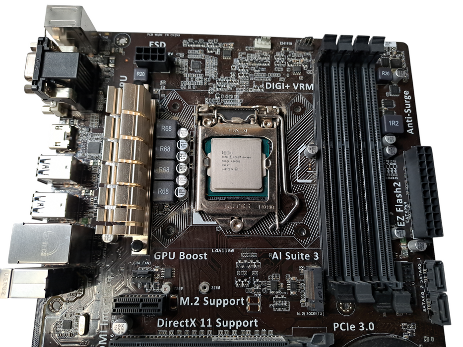 ASUS Z97-K LGA 1150 DDR3 Motherboard | Intel i5-4460 } NO HDD/RAM