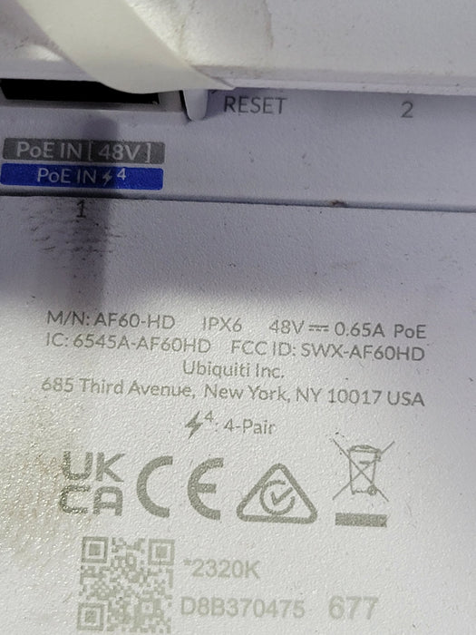 Ubiquiti AF60-HD - airFiber 60 HD Multi-Gigabit Wireless PtP Bridge Pair