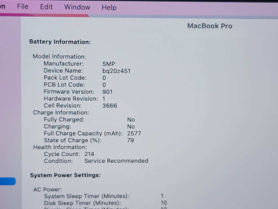 Apple Macbook Pro 2017 13" 2-Core i5-7360U @ 2.3GHz 8GB DDR3 120GB SSD [A1708]