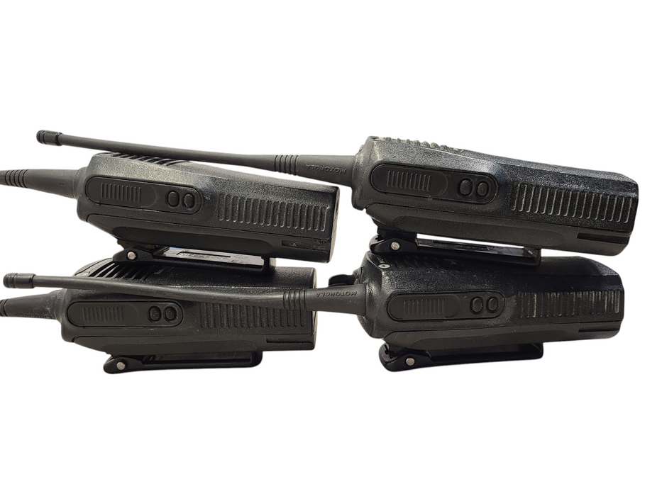 Lot of 4x Motorola Radius CP150 Two-Way Handheld Radio Black VHF | 4 Channels