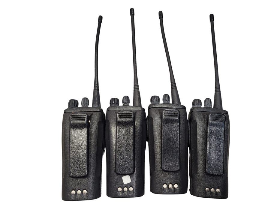Lot of 4x Motorola Radius CP150 Two-Way Handheld Radio Black VHF | 4 Channels