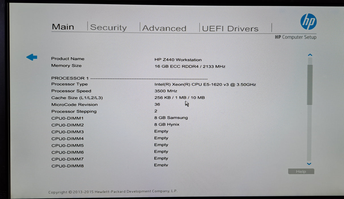 HP Z440 Workstation | Xeon E5-1620 v3 @3.50GHz, 16GB DDR4, NVS 510, No HDD