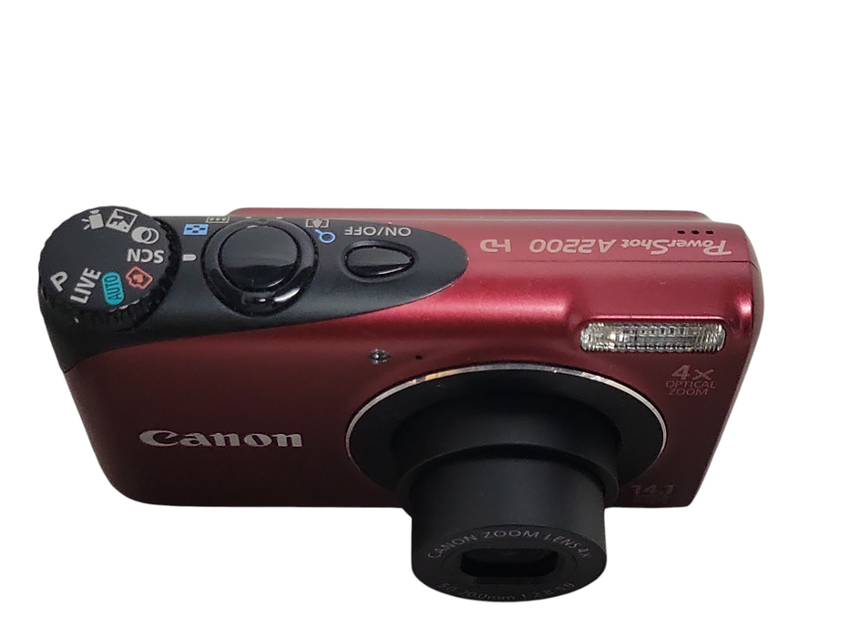 Canon PowerShot A2200 HD 14.1 MP 4x Digital Camera w/ Battery and case