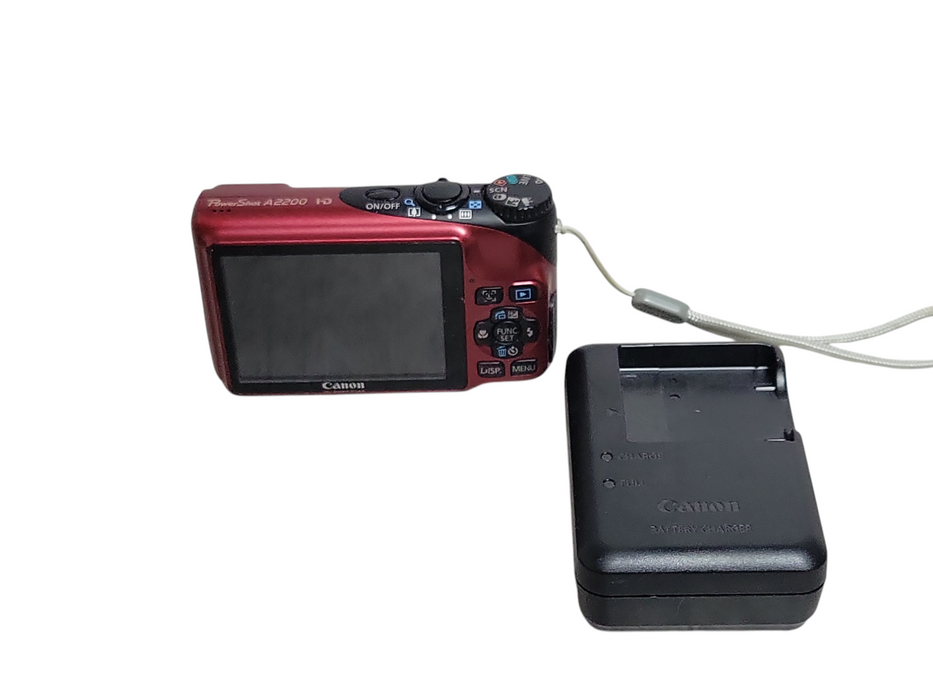 Canon PowerShot A2200 HD 14.1 MP 4x Digital Camera w/ Battery and case
