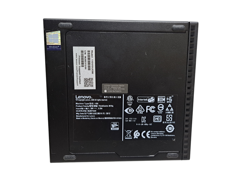 Lenovo ThinkCentre M70q | Intel Core i5-10400T @2.00GHz, 8GB DDR4, 256GB NVMe