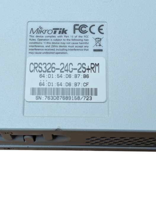 MikroTik CRS326-24G-2S+RM Cloud Router Switch
