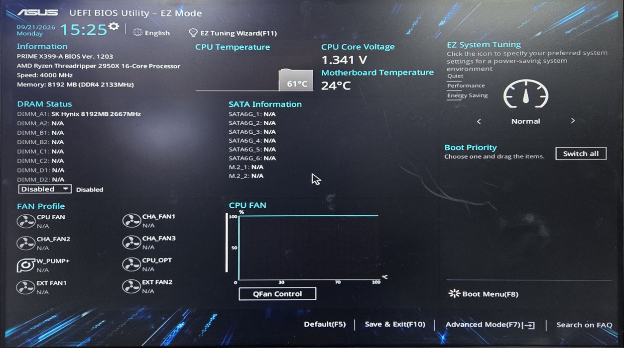 ASUS Prime X399-A Motherboard Combo w/ AMD Ryzen Threadripper 2950X