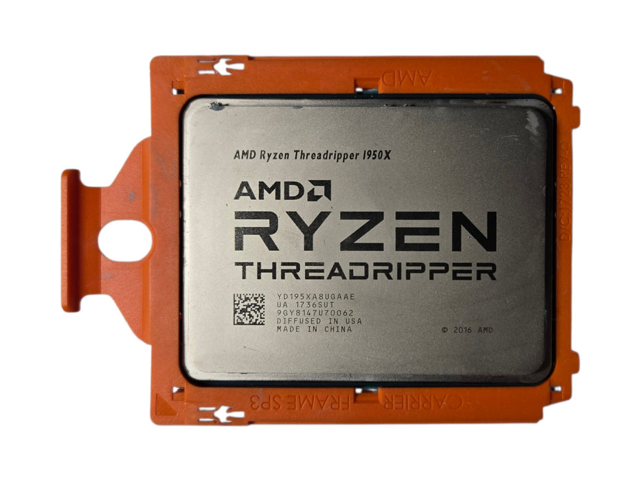 AMD Ryzen Threadripper 1950X 16 Core 32 Thread TR4 sTR4 Processor CPU