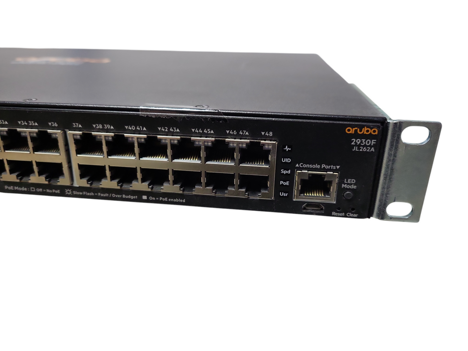 Aruba JL262A 2930F 48G PoE+ 4SFP+ Switch 1Gb/s port