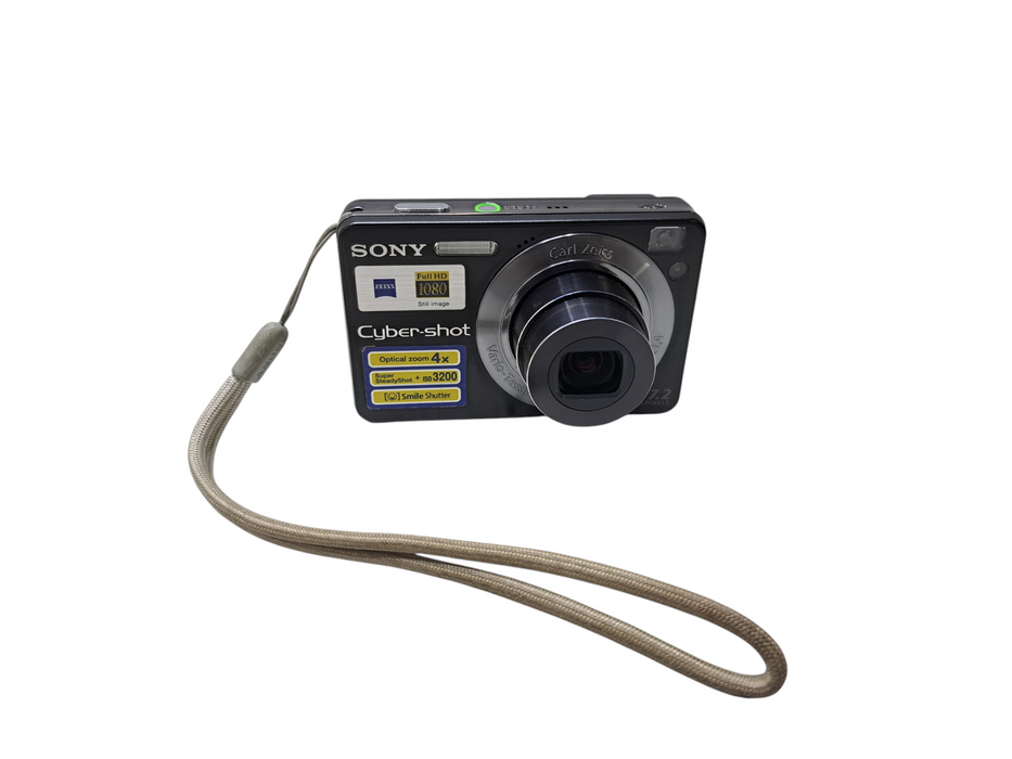 Sony CyberShot DSC-W120 7.2 MP 4X Digital Camera Black w/ Battery TESTED