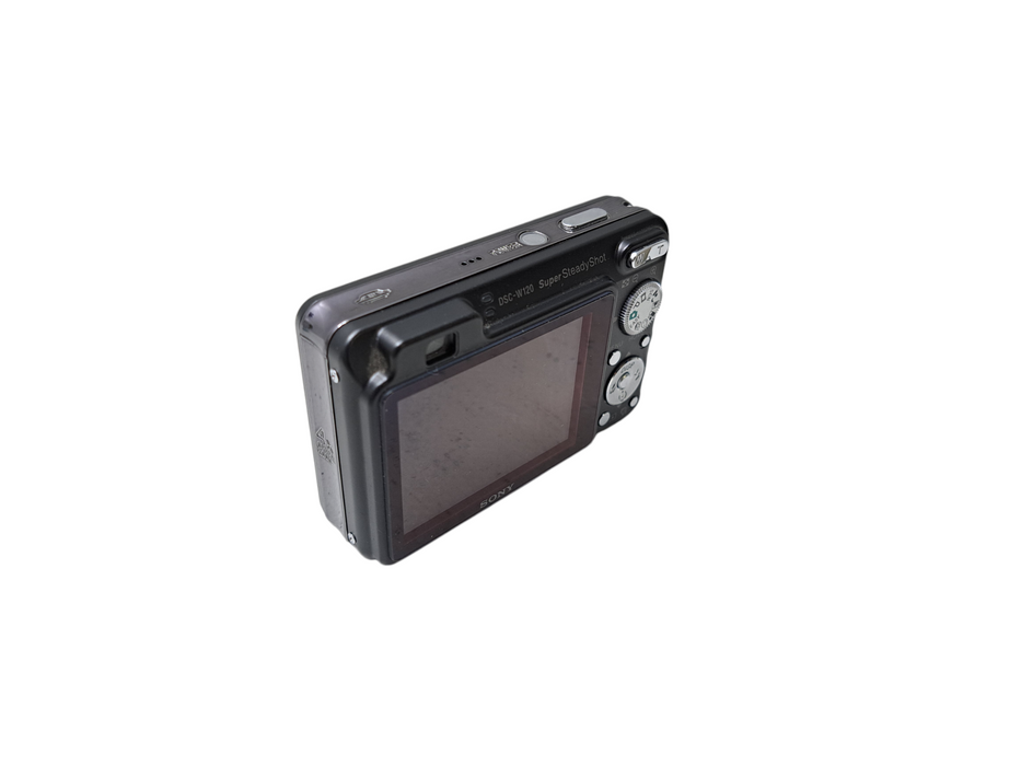 Sony CyberShot DSC-W120 7.2 MP 4X Digital Camera Black w/ Battery TESTED