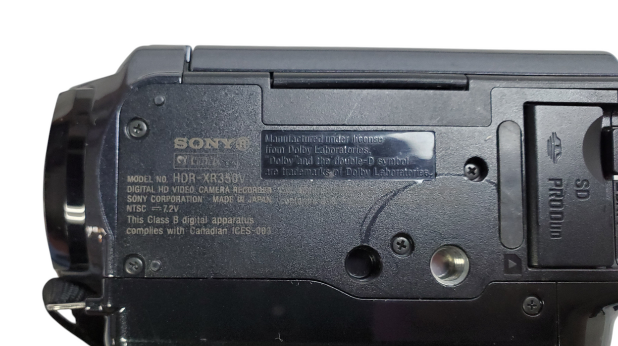 Sony Handycam HDR-XR350V w/ 2x Batteries, AV Cable, and Case