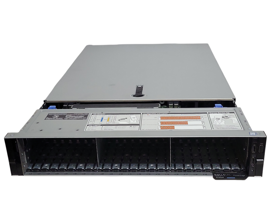 Dell PE R740xd, 2x Xeon Gold 5118 2.30Ghz, 32GB DDR4, H740P Mini, 2x PSU, READ