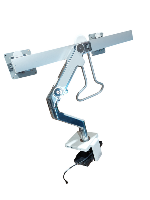 HumanScale Dual Monitor Mount with HumanScale Dock M Connect 2 Model: MC2-ATW