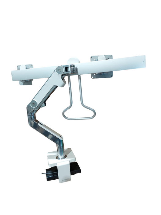 HumanScale Dual Monitor Mount with HumanScale Dock M Connect 2 Model: MC2-ATW