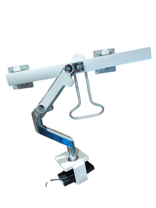 HumanScale Dual Monitor Mount with HumanScale Dock M Connect 2 Model: MC2-ATW