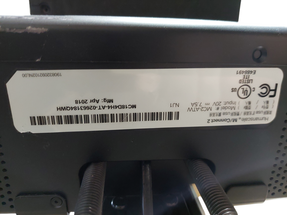 HumanScale Dual Monitor Mount with HumanScale Dock M Connect 2 Model: MC2-ATW