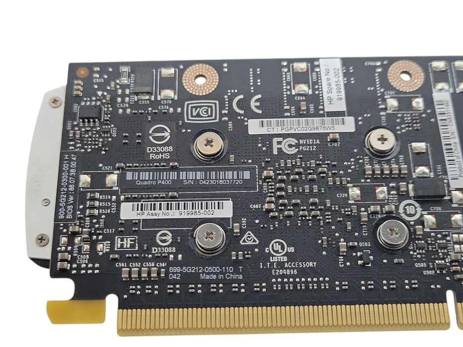 NVIDIA Quadro P400 2GB GDDR5 3 x Mini DP graphics card, Full Height bracket