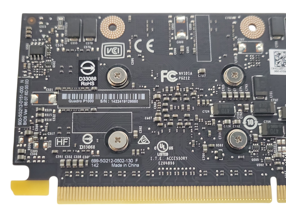 Nvidia Quadro P1000 4GB GDDR5 Graphics card 4x Mini DP, Low profile bracket
