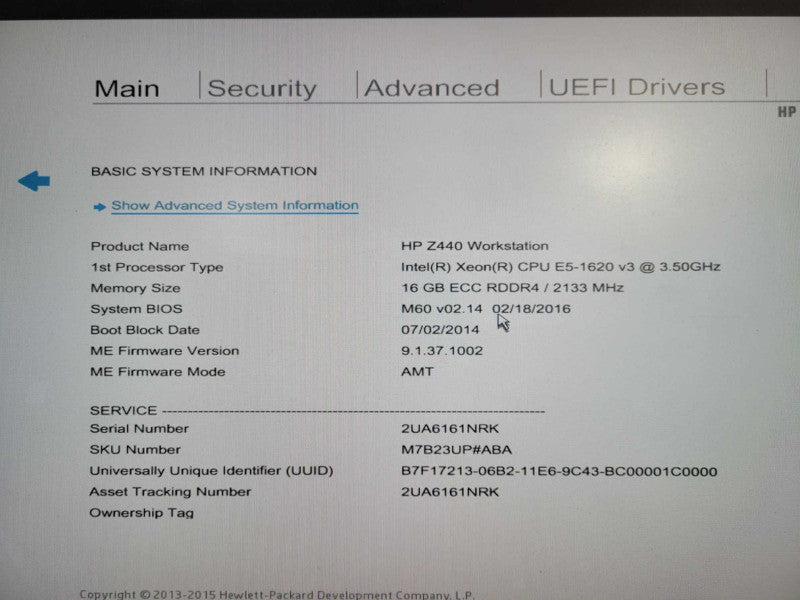 HP Z440 WorkStation, Xeon E5-1620 v3 3.50GHz, 16 GB DDR4, QUADRO K2000 !