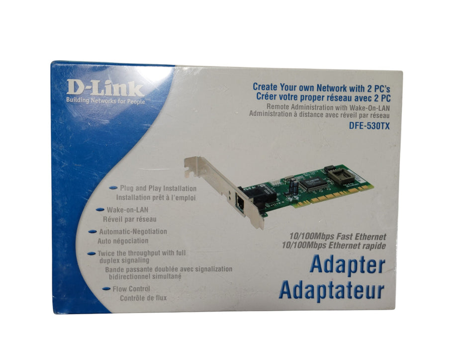 D-Link DFE-530TX - 10/100Mbps Fast Ethernet PCI Adapter
