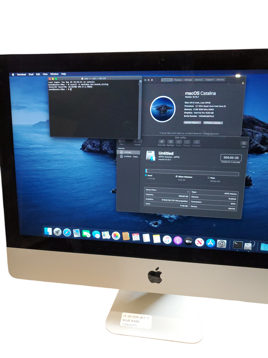 Apple iMac Intel Core i5-4570R Early 2013 21.5-inch 8GB RAM 1TB HDD