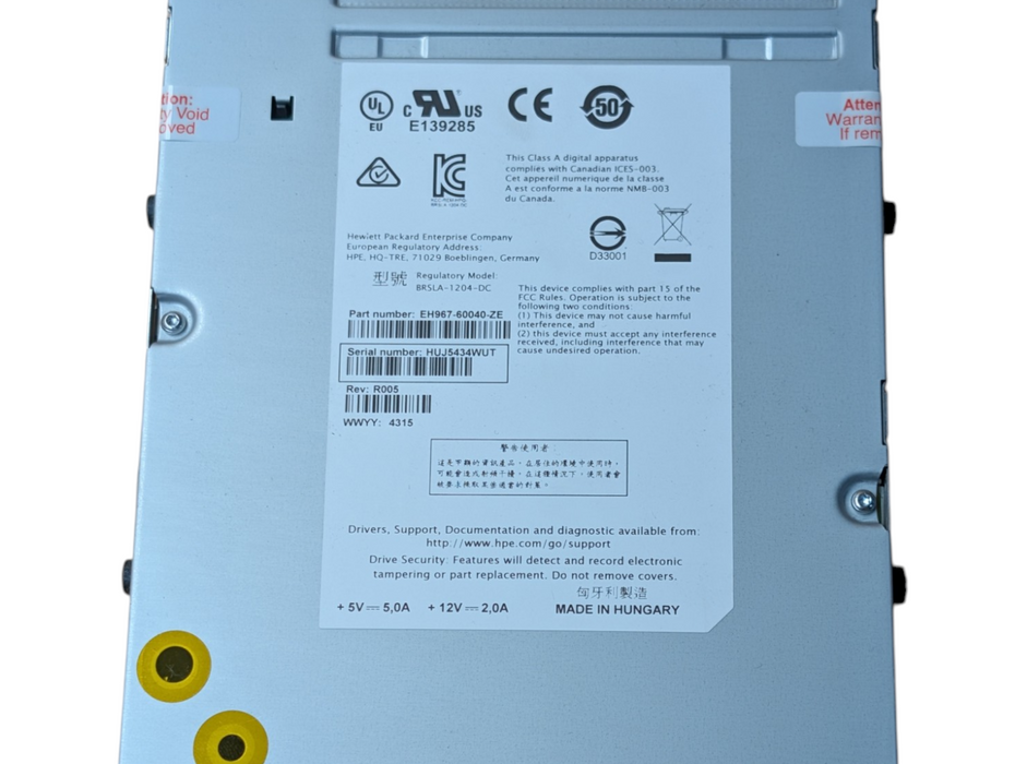 HP LTO-6 Ultrium 6250 SAS Tape Drive