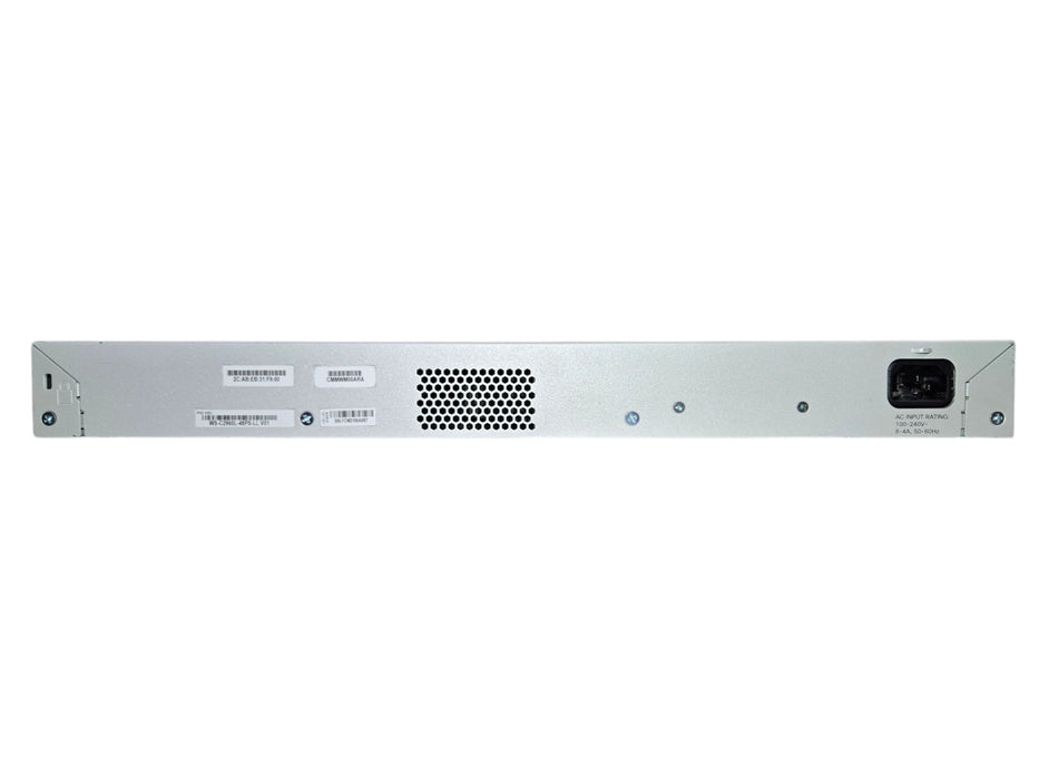 Cisco Catalyst WS-C2960L-48PS-LL 48 Port PoE+ 4x 1G SFP Ethernet Switch