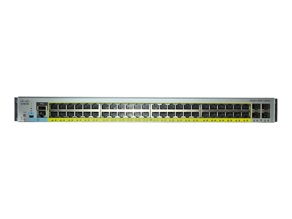 Cisco Catalyst WS-C2960L-48PS-LL 48 Port PoE+ 4x 1G SFP Ethernet Switch