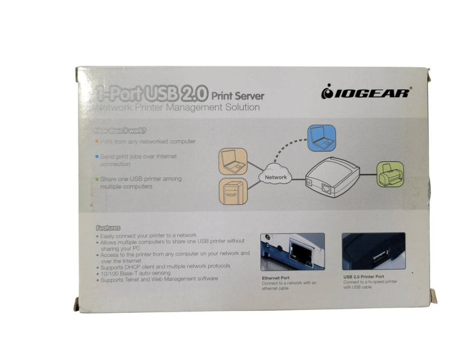 IOGEAR GPSU21 - 1-Port USB 2.0 Print Server