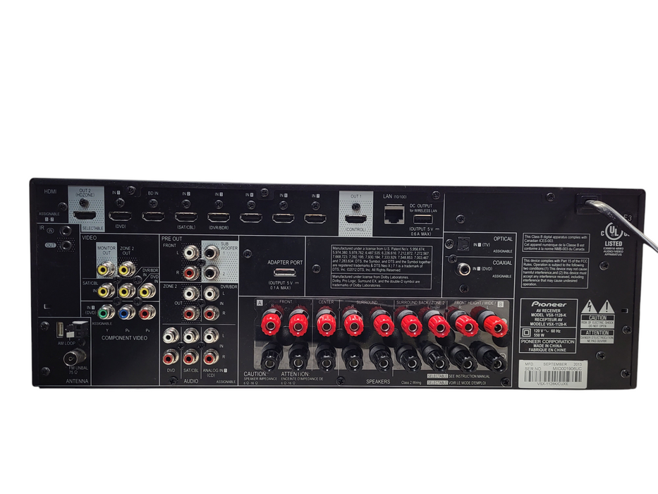 Pioneer VSX-1128-K 7.2-channel network AV receiver READ