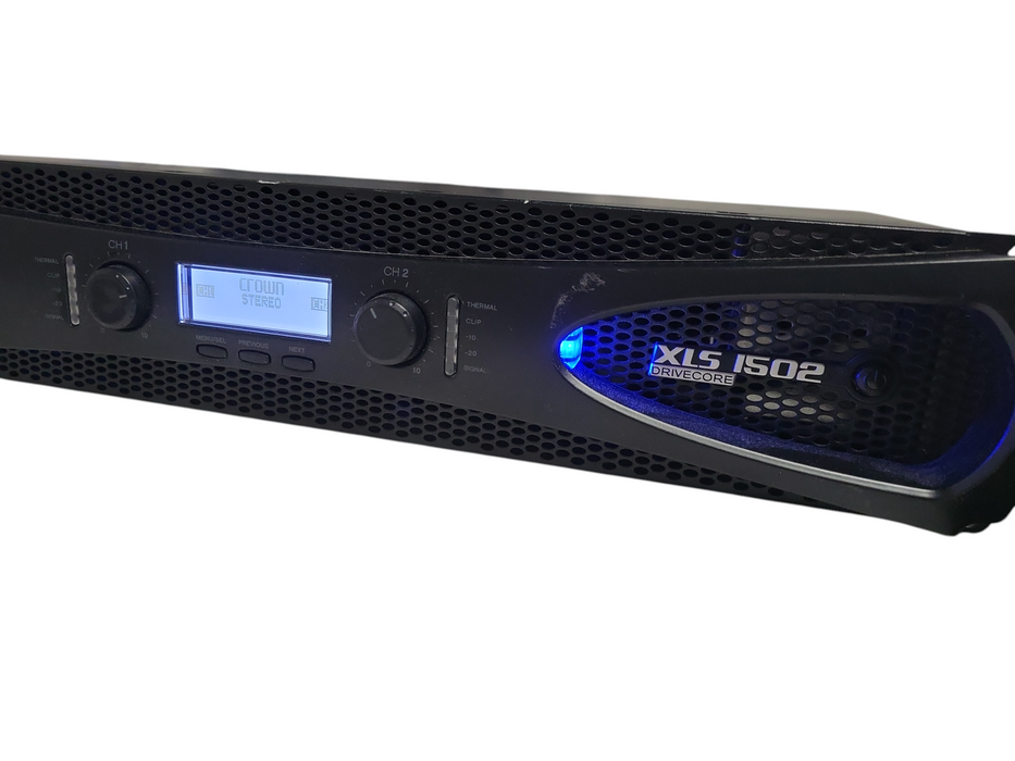 Crown Pro XLS1502 XLS 1502 1550w DJ/PA Power Amplifier Amp