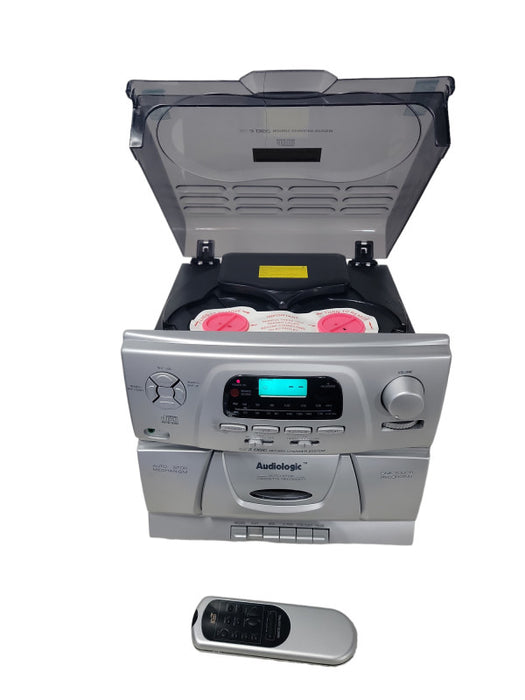 Vintage Audiologic AH150S 3-CD Changer and Tape Player Audio System W/ Remote