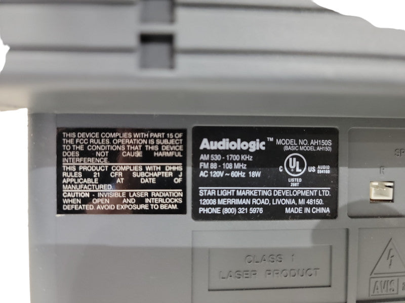Vintage Audiologic AH150S 3-CD Changer and Tape Player Audio System W/ Remote
