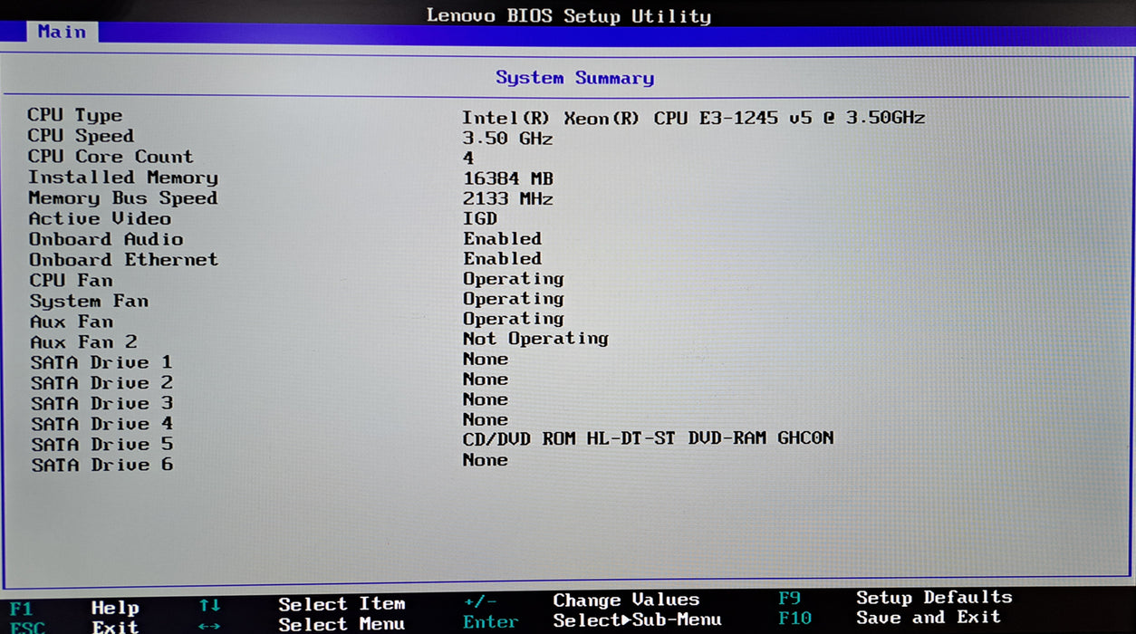 Lenovo ThinkStation P310 | Xeon E3-1245 v5 @3.50GHz, 16GB DDR4, No HDD