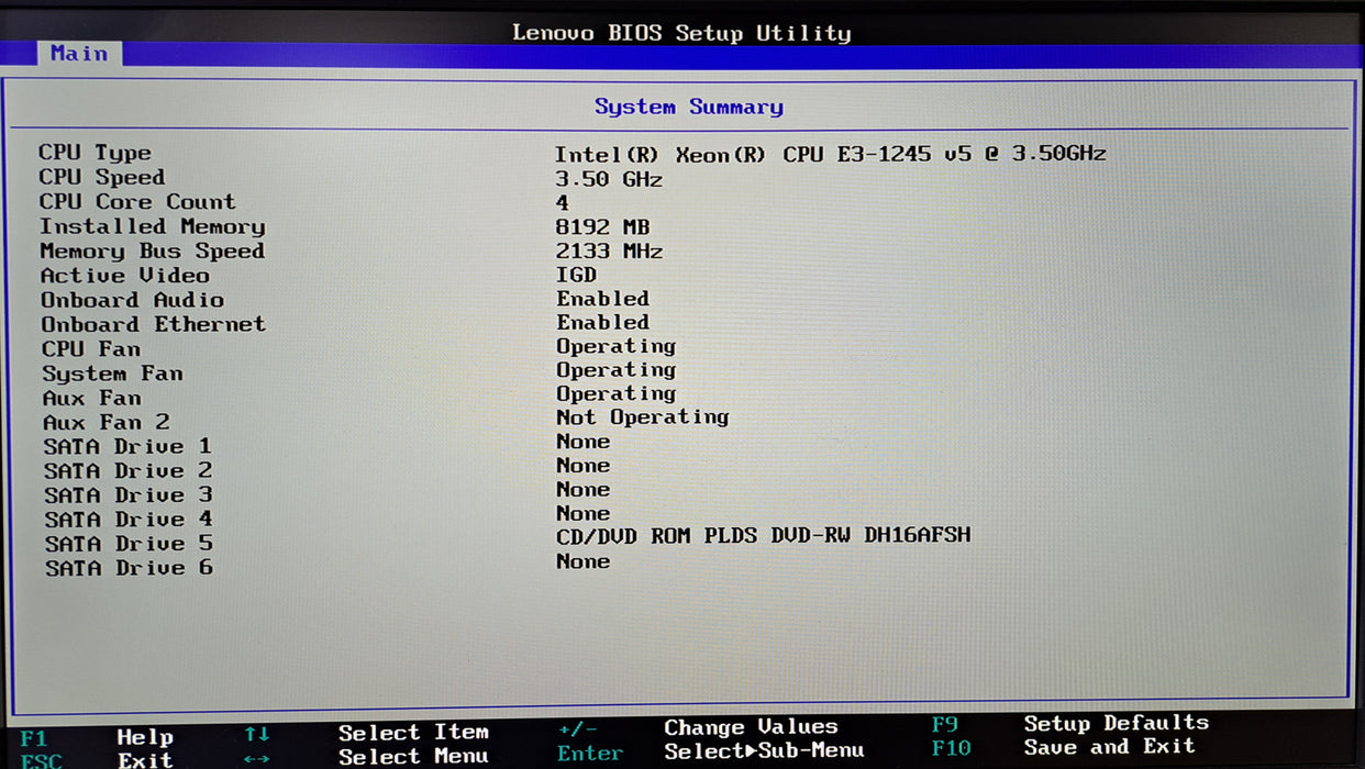 Lenovo ThinkStation P310 | Xeon E3-1245 v5 @3.50GHz, 8GB DDR4, No HDD