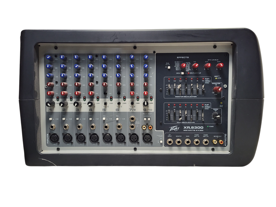 PEAVEY XR 8300 • 600w Powered Mixer 3 Band Equalizer READ
