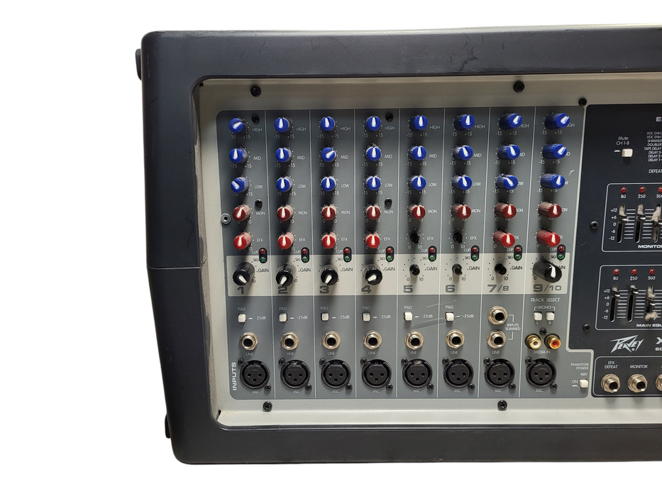 PEAVEY XR 8300 • 600w Powered Mixer 3 Band Equalizer READ