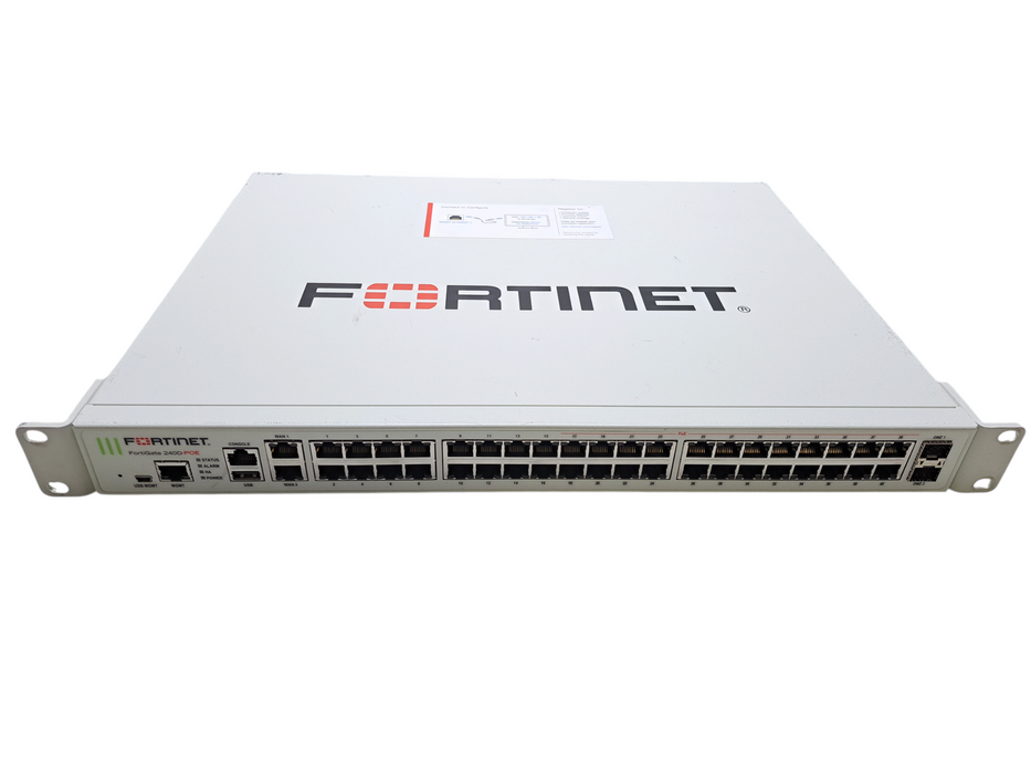 Fortinet FortiGate 240D-POE 40-Port Network Security Firewall Appliance *READ