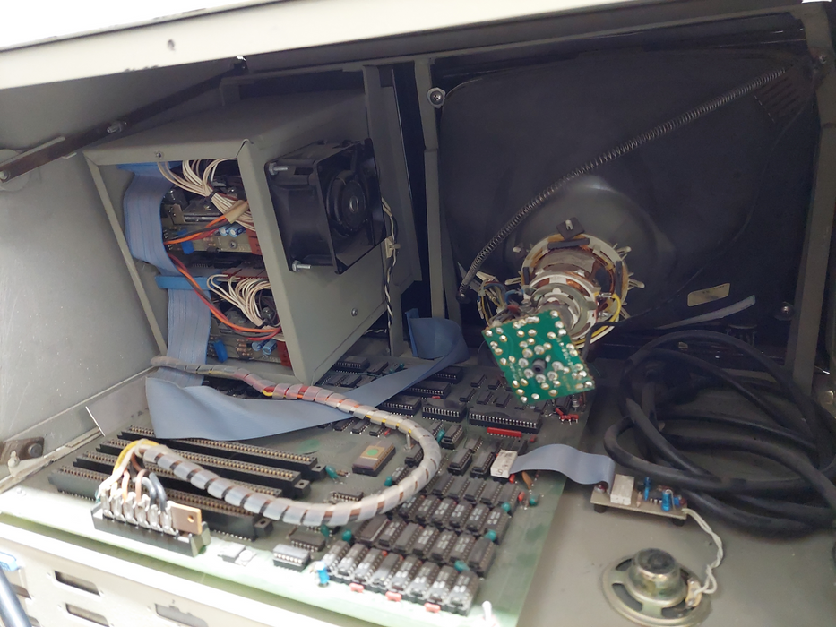 Vintage Floppy Disk Computer Shell Electrohome 1970's Tube CRT