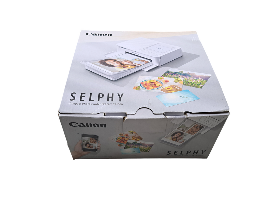 Canon Selphy CP1500 Wireless Compact Photo Printer - White (No Battery)