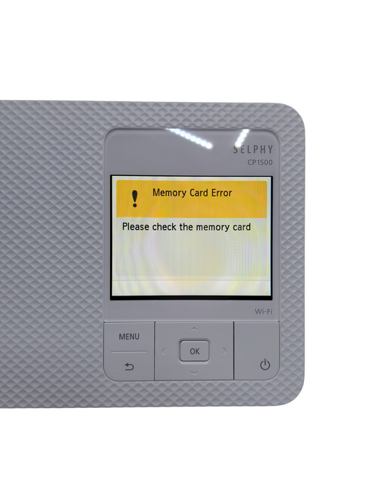 Canon Selphy CP1500 Wireless Compact Photo Printer - White (No Battery)