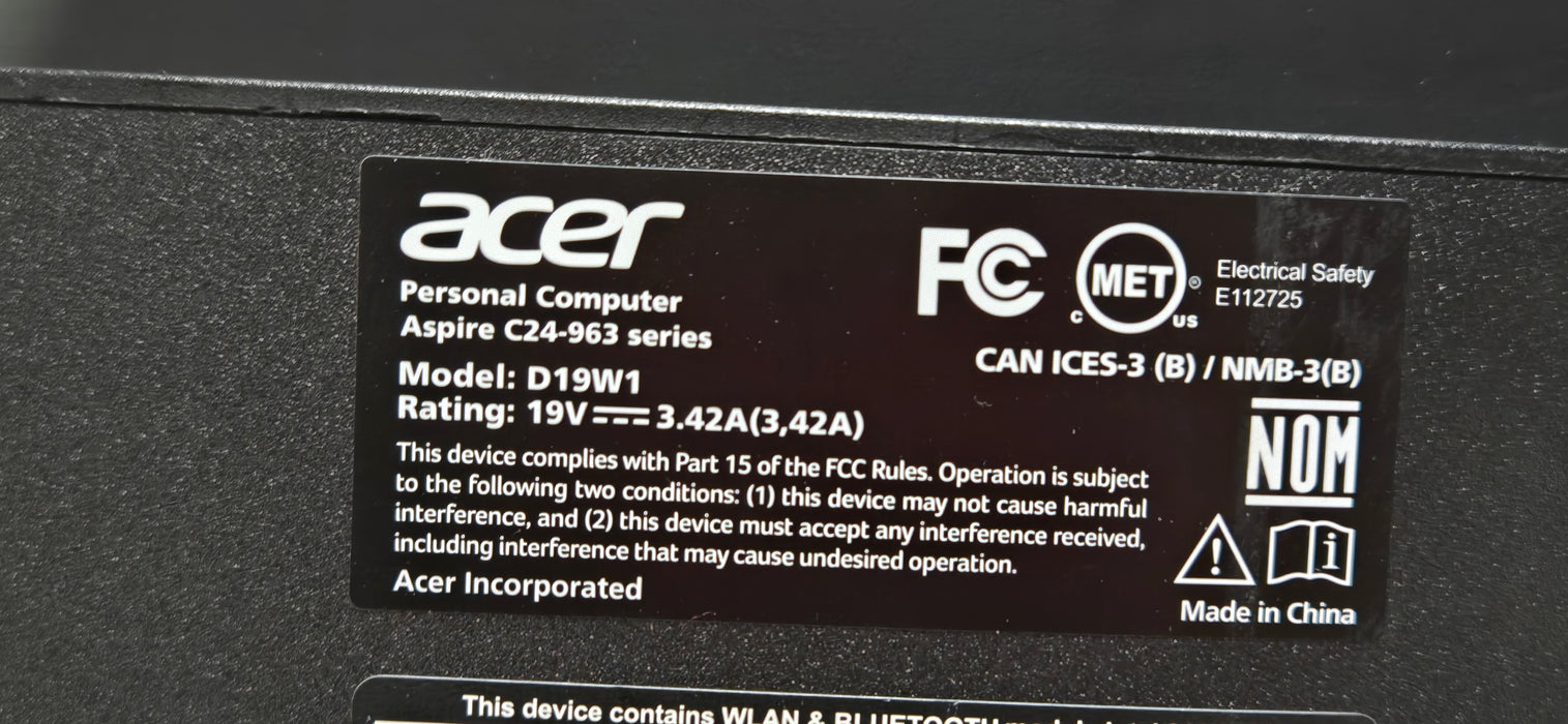Acer Aspire C24 C19W1 All-in-One PC | i3-1005G1| 16GB RAM | 256GB NVME|1TB HDD