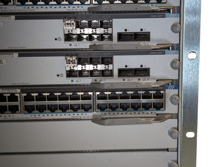 Cisco Catalyst C9410R with 5x C9400-LC-48UX 2x C9400-USP-1