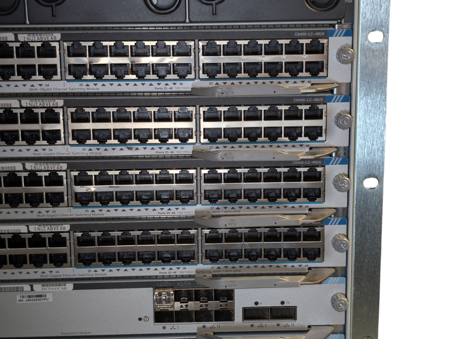 Cisco Catalyst C9410R with 5x C9400-LC-48UX 2x C9400-USP-1