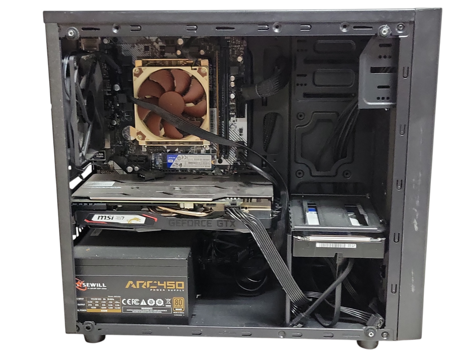 Custom tower PC, AMD Ryzen 5 2600 3.4GHz, 8GB DDR4, 500GB M.2 SSD + 2TB HDD, SEE
